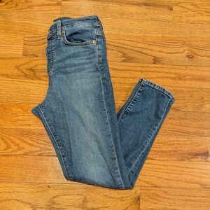 Levi Strauss & Co Size 29 Wedgie Skinny Button Fly Closure Denim Jeans Q2